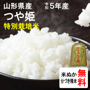 山形県産　特別栽培米つや姫（2等玄米）