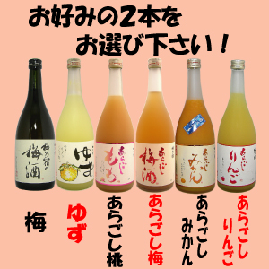 梅乃宿　果実酒720ml選べる2本セット