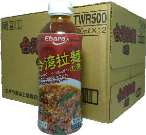 エバラ食品　台湾拉麺（ラーメン）の素　濃縮タイプ　500ml×12本入り　（焼きそば・鍋つゆにも！）