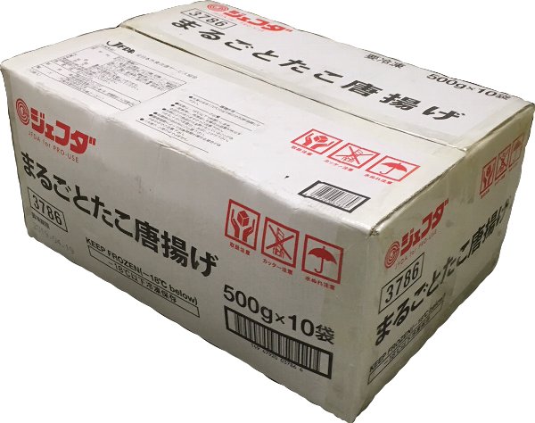（要冷凍）　JFDA　ベトナム産　たこ唐揚げ　500g×16袋入り（1箱）